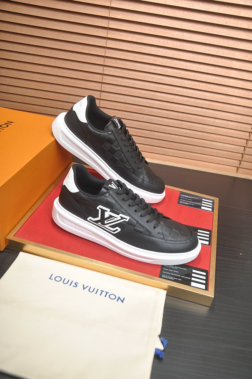 Louis Vuitton Black Low-Top Sneakers
