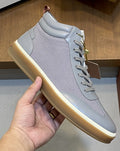 Loro Piana Paneled High-Top Sneakers