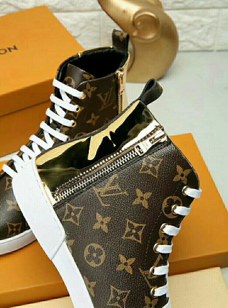 Louis Vuitton Monogram High-Top Sneakers