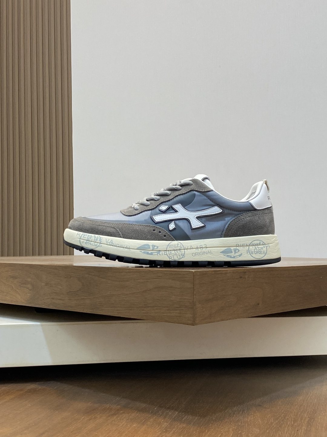 Premiata Suede Mesh Low-Top Sneakers
