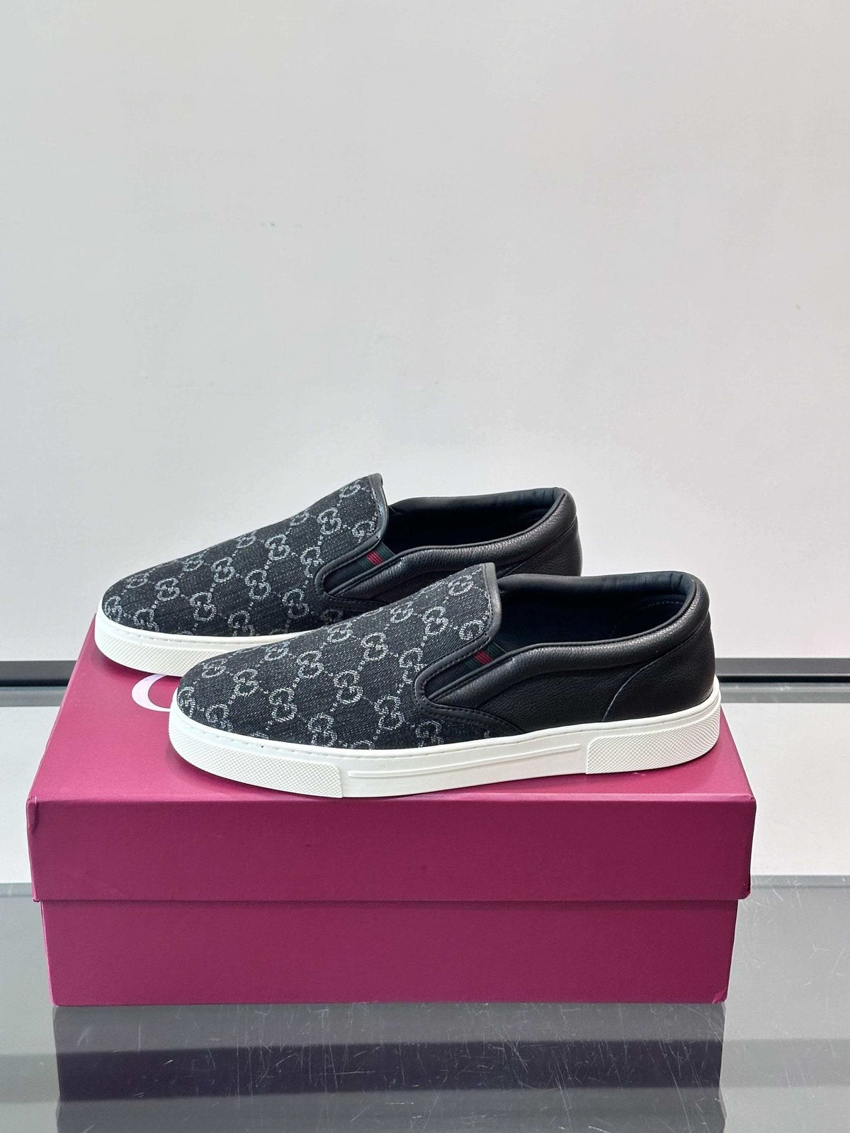 Gucci Men's Patterned Slip-On Shoes