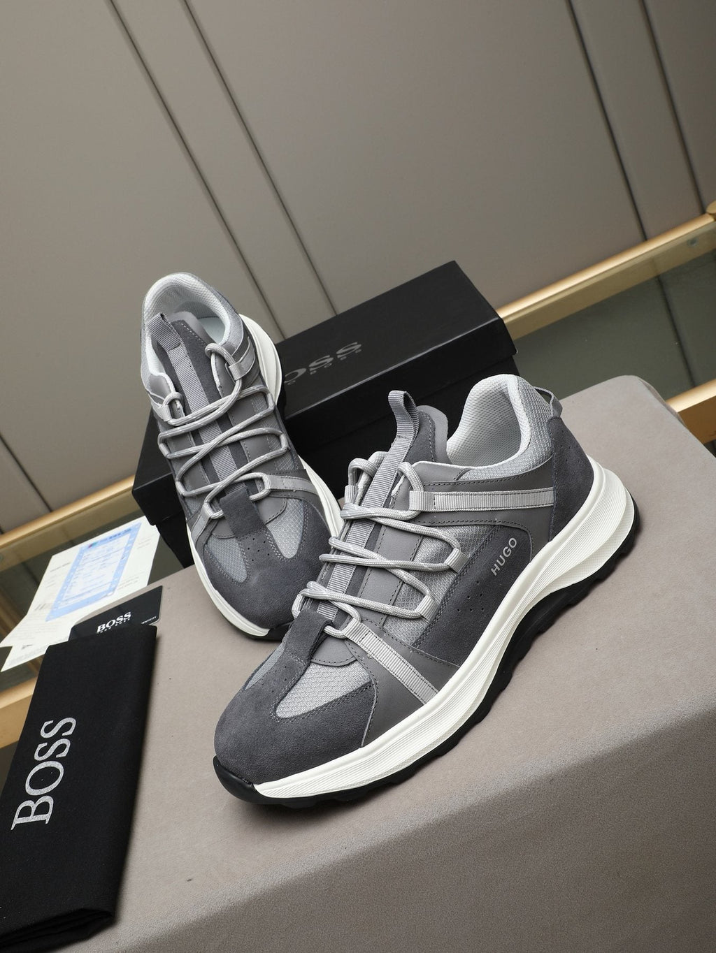 HUGO Mesh Panel Sneakers