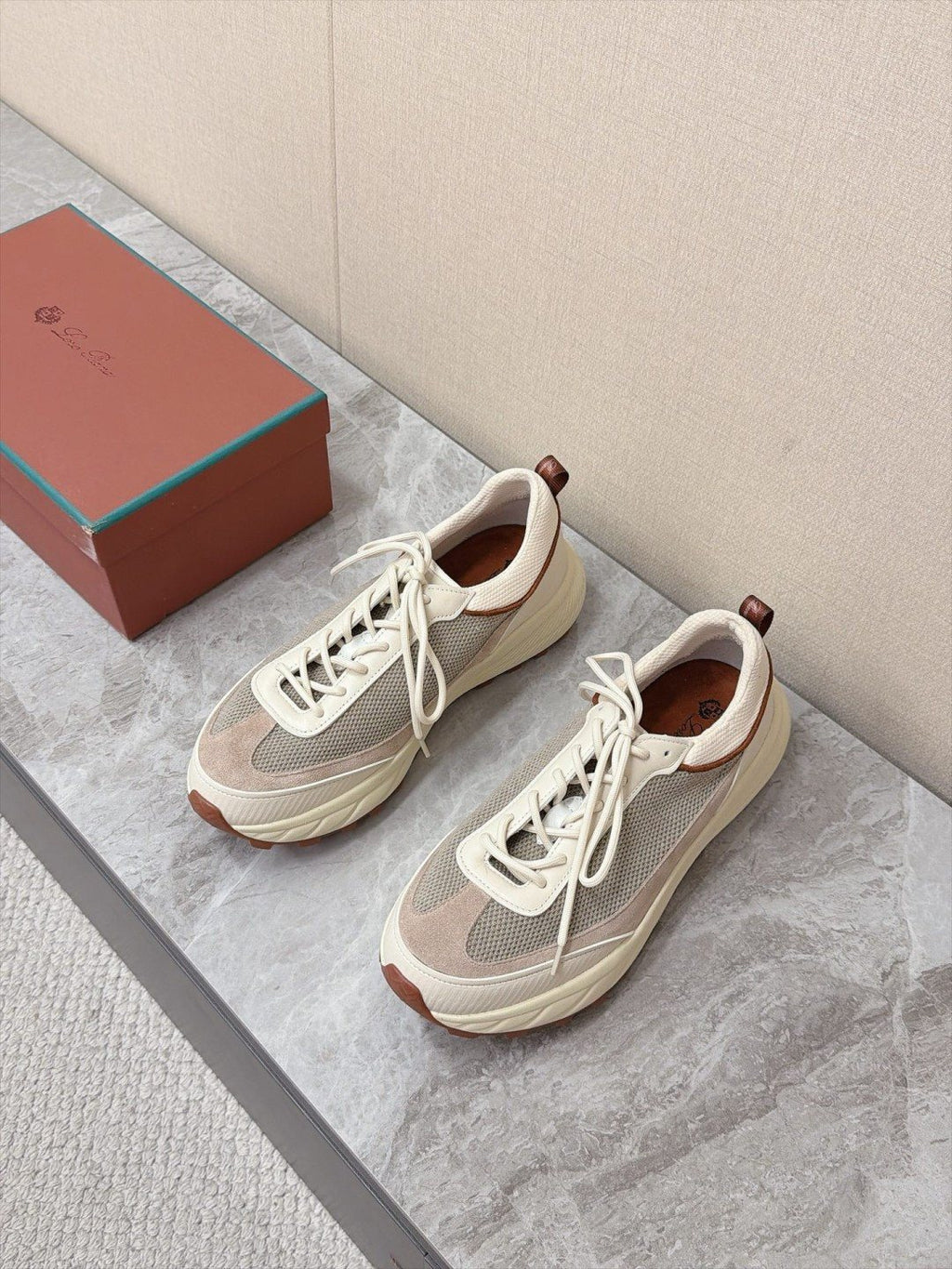 Loro Piana Paneled Low-Top Sneakers