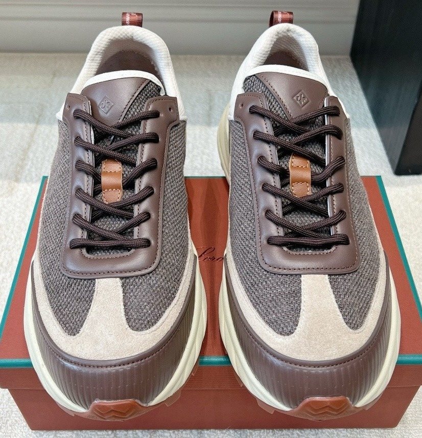 Loro Piana Paneled Low-Top Sneakers