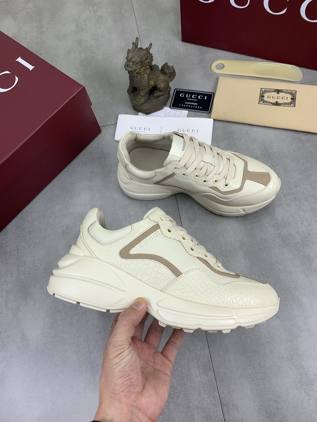 Gucci Paneled Chunky Sneakers