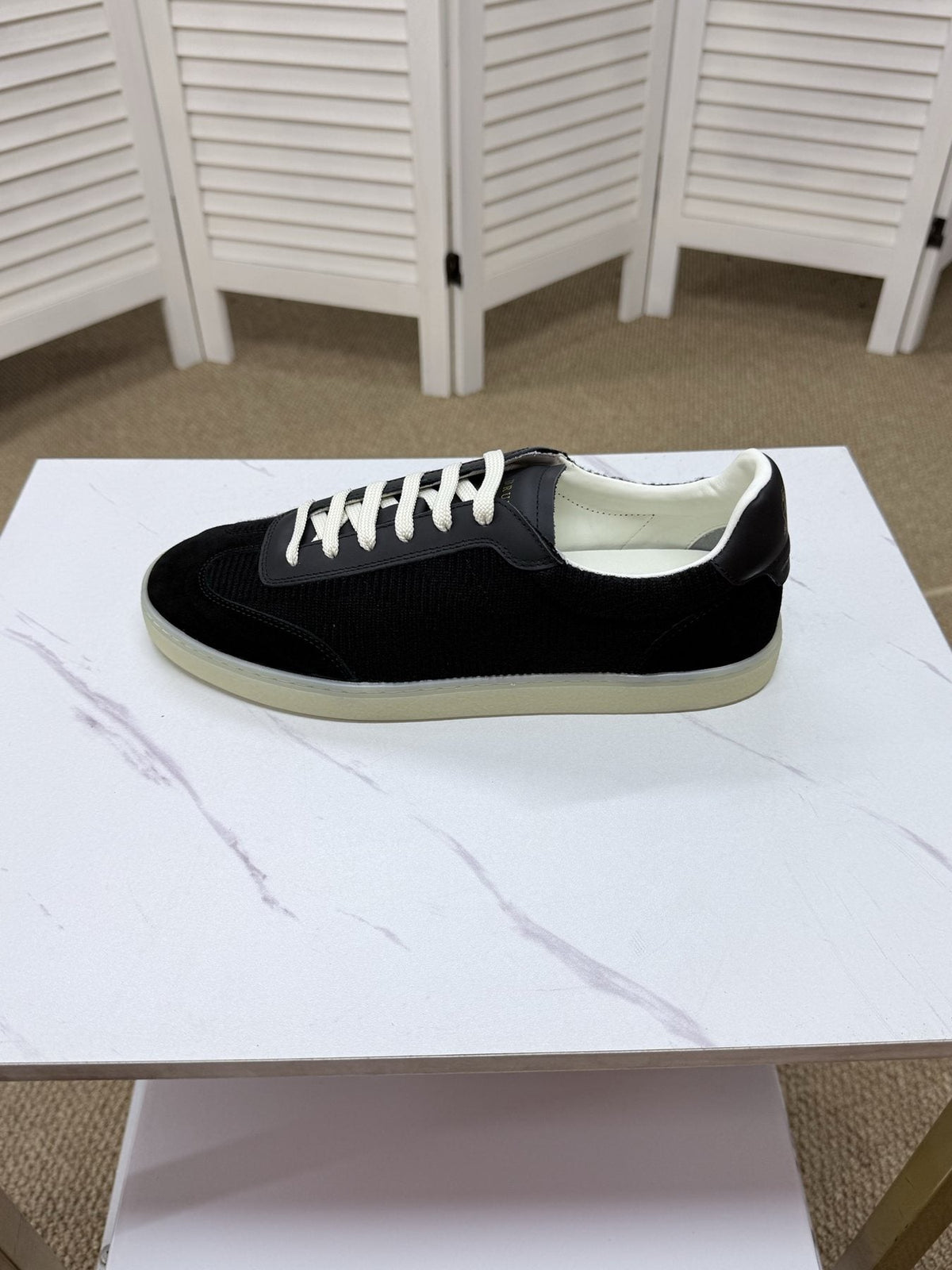 Brunello Cucinelli Men's Low-Top Sneakers - Textured Panel Design