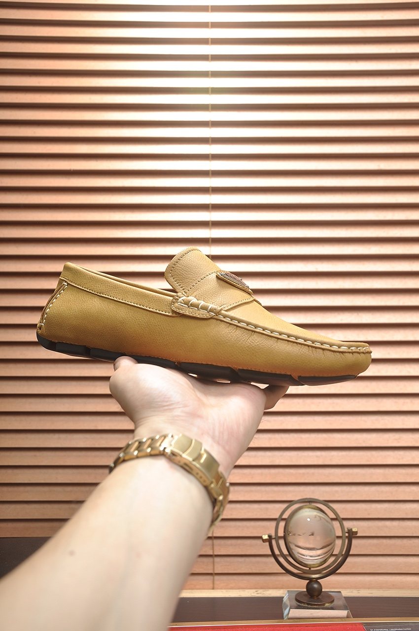 Prada Stitched Driving Loafers