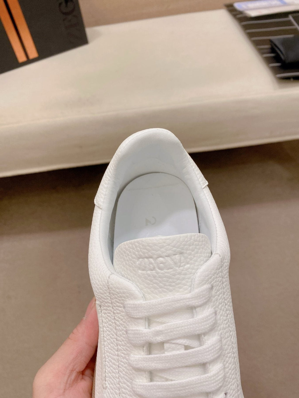 Zegna Men's Suede-Look Low-Top Sneakers