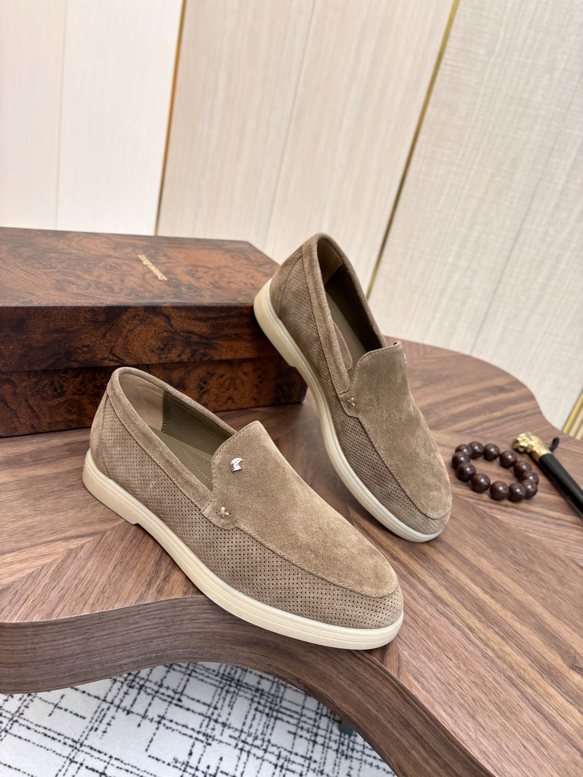 Stefano Ricci Perforated Slip-On Shoes