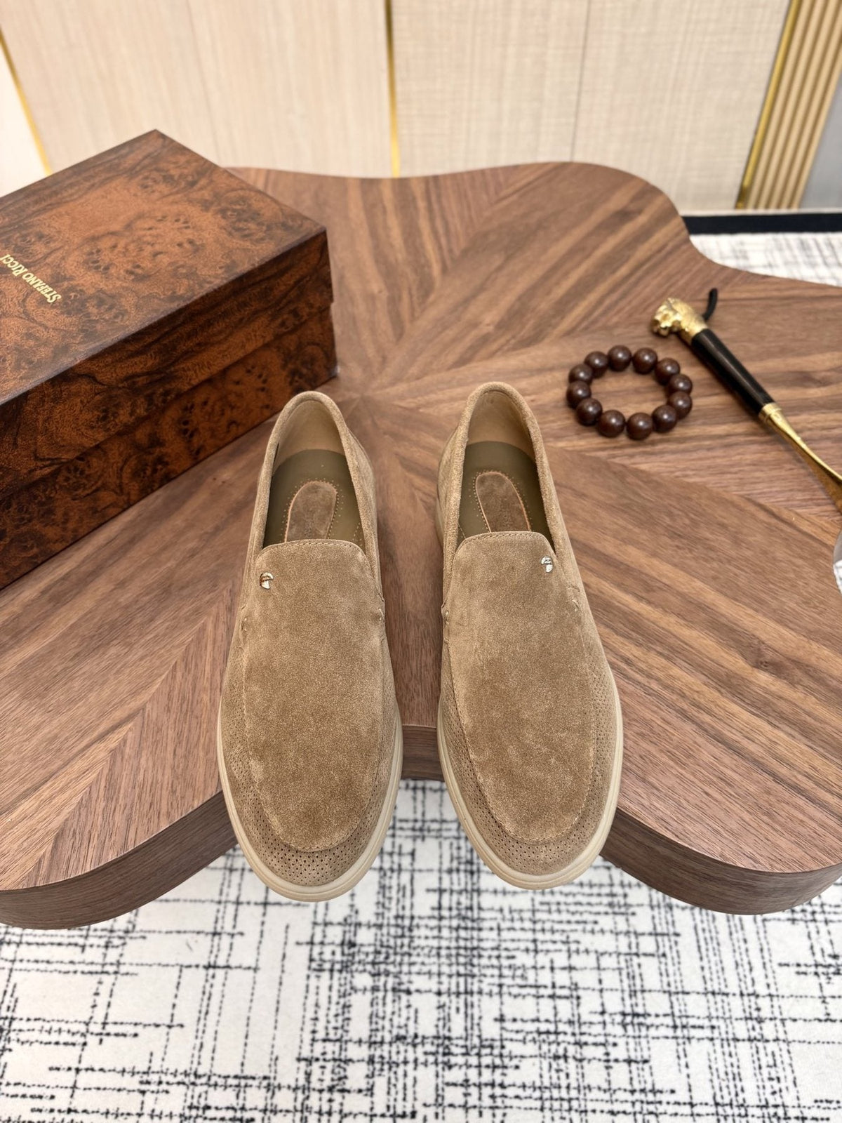 Stefano Ricci Perforated Slip-On Shoes