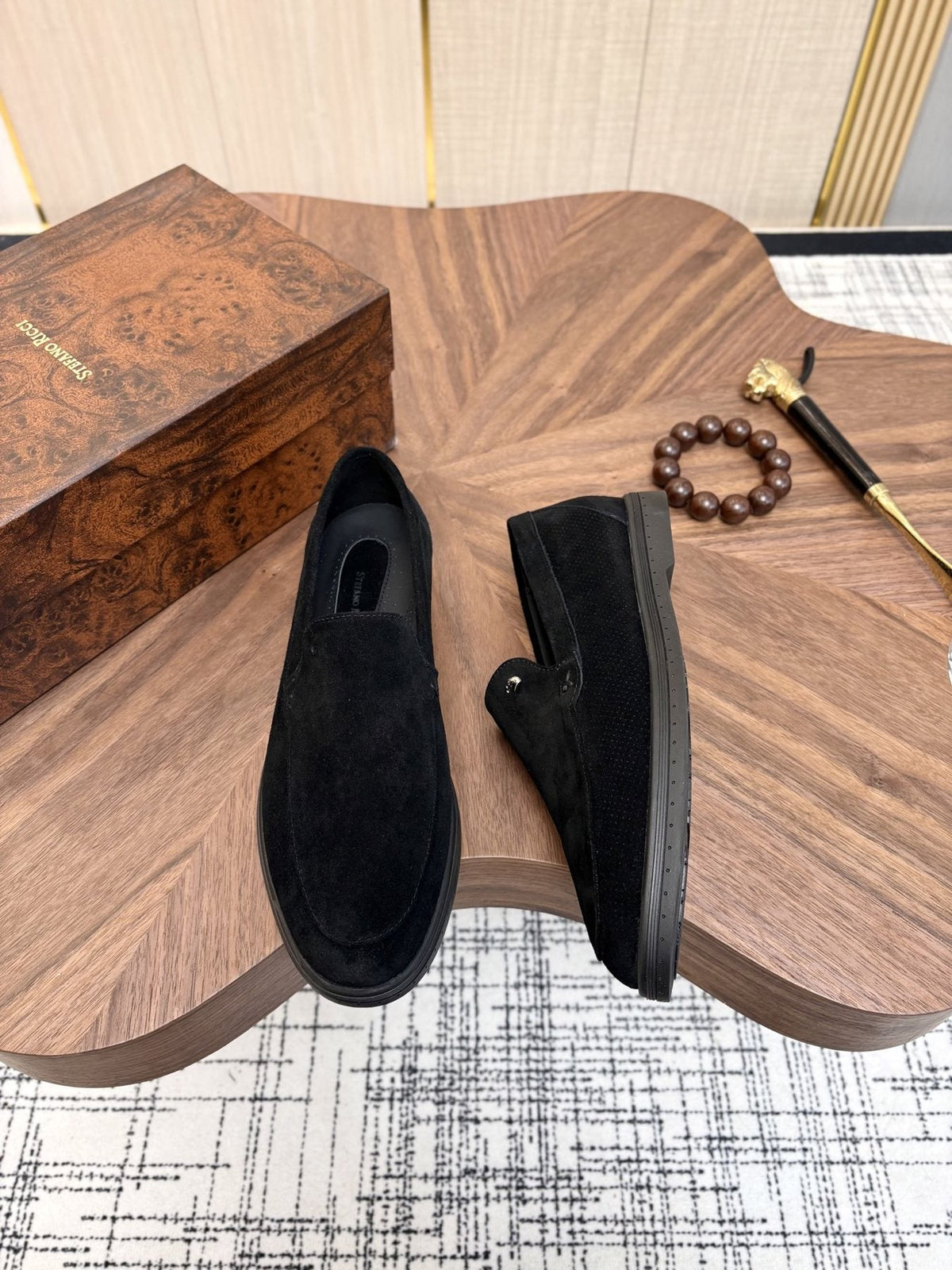 Stefano Ricci Perforated Slip-On Shoes