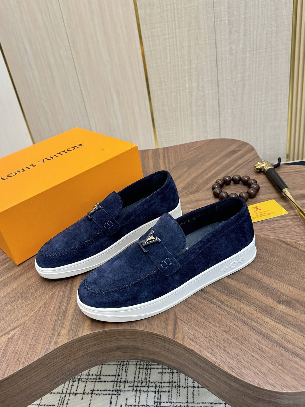 Louis Vuitton Textured Slip-On Sneakers