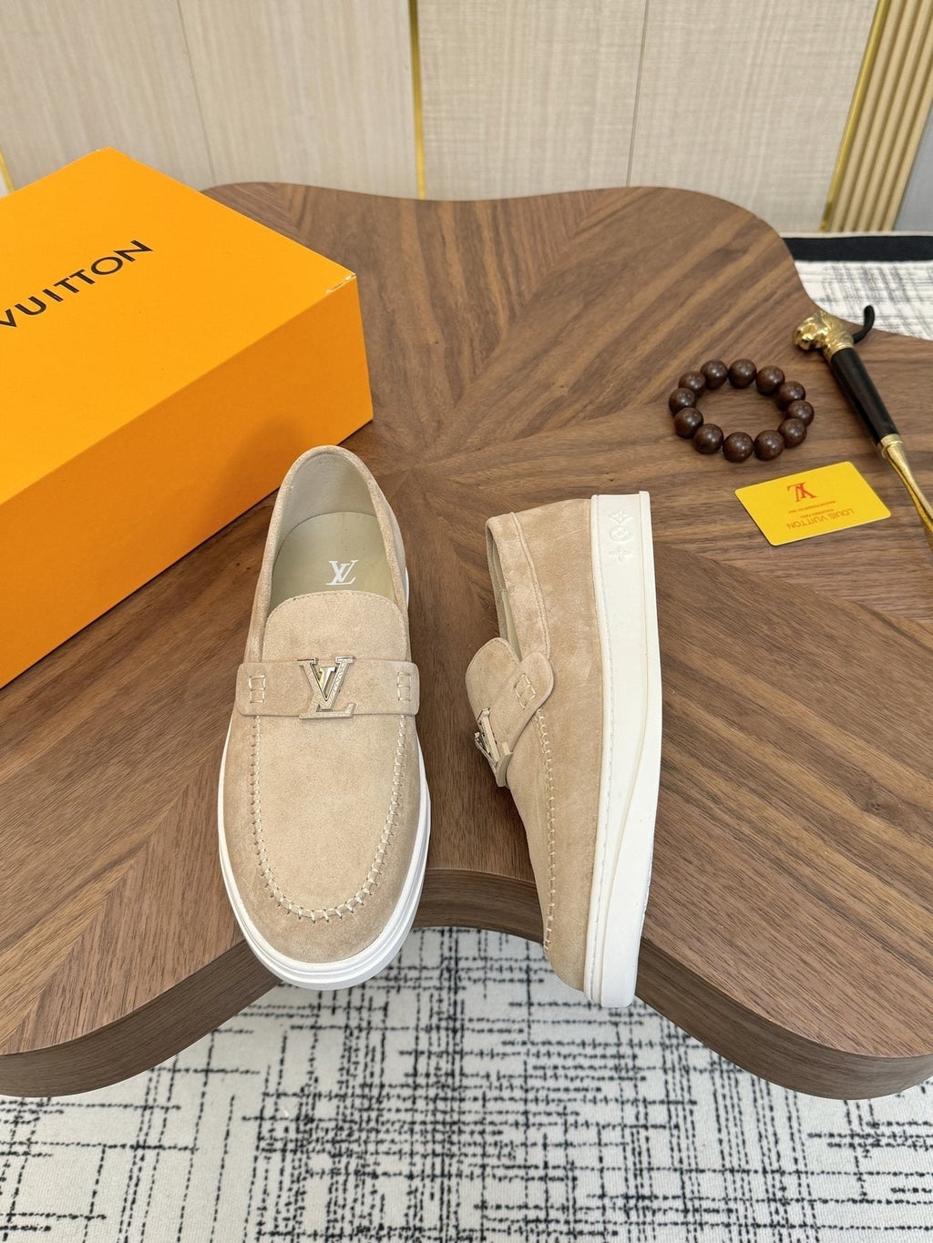 Louis Vuitton Textured Slip-On Sneakers