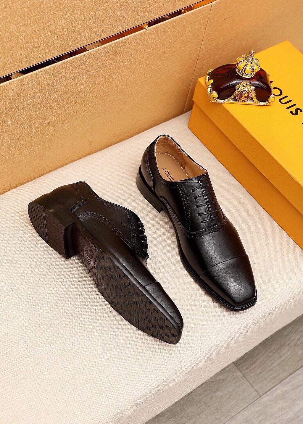 Louis Vuitton Men's Cap-Toe Oxford Dress Shoes