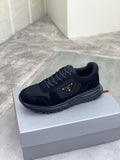 Prada Mesh Panel Low-Top Sneakers