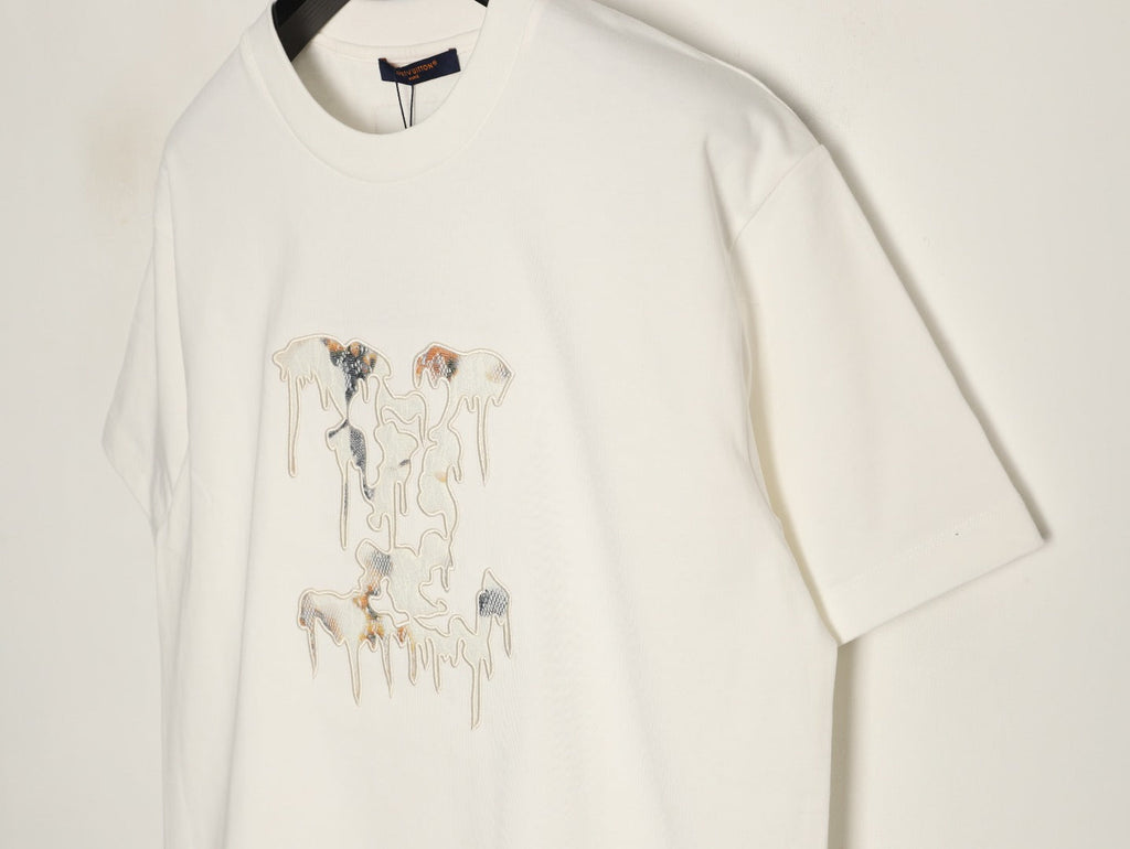 Louis Vuitton Melting Monogram Embroidered T-Shirt - Ivory