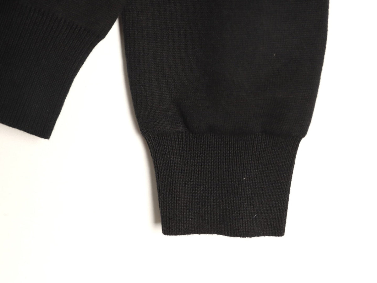 Louis Vuitton Monogram-Style Gradient Crewneck Sweater - Black