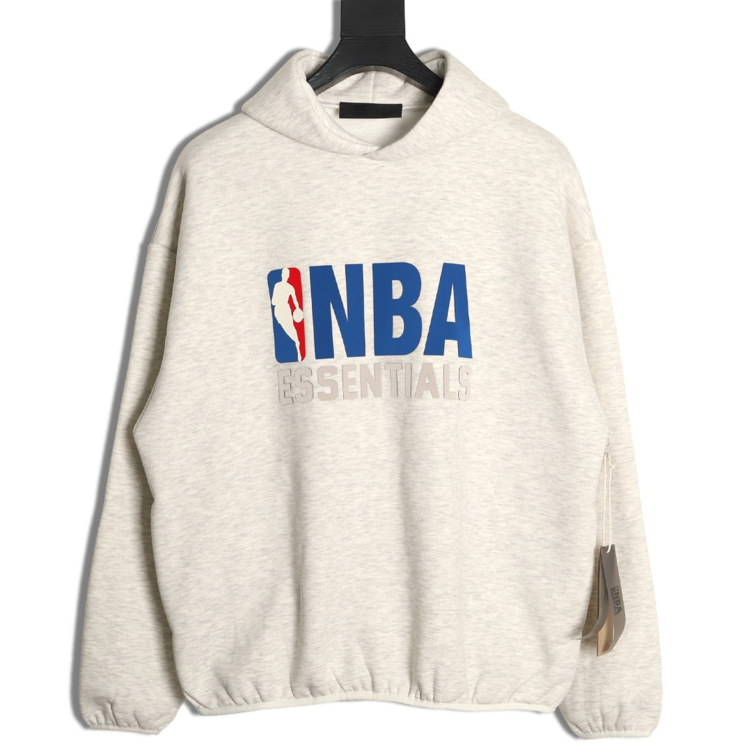 Fear of God NBA-Graphic Pullover Hoodie - Cream
