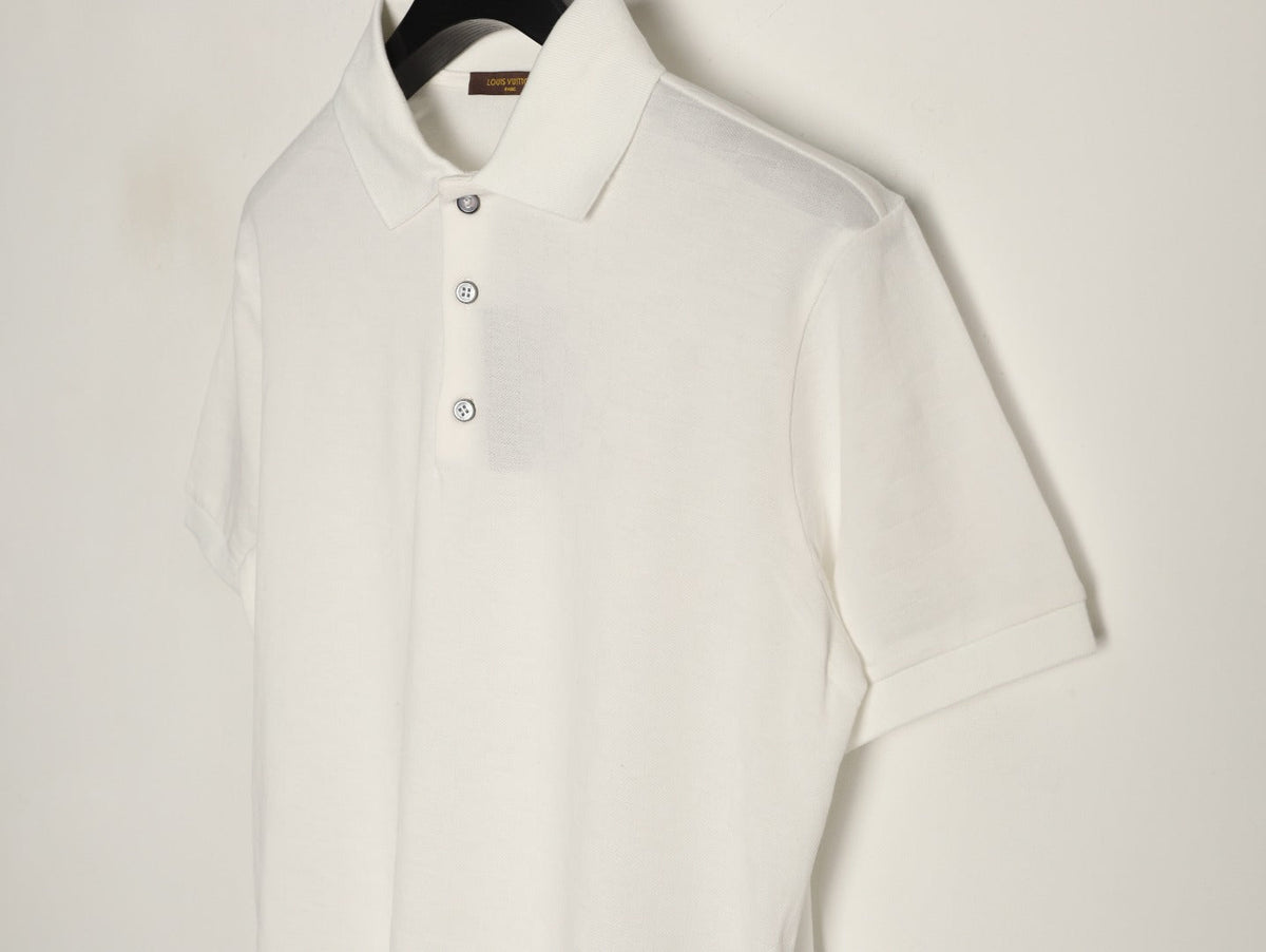 Louis Vuitton Hem-Tab Short-Sleeve Polo Shirt - Cream